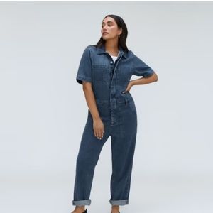 EVERLANE | Supersoft Jean Coveralls in Work Blue NWT